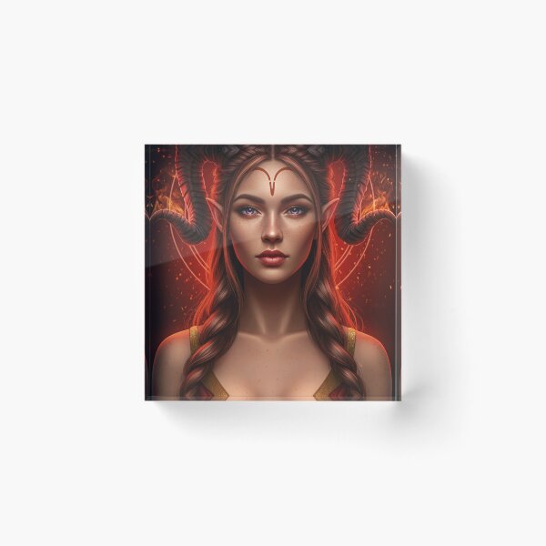 Item preview, Aries Goddess – Fiery Zodiac Art designed and sold by Neuroscribble.