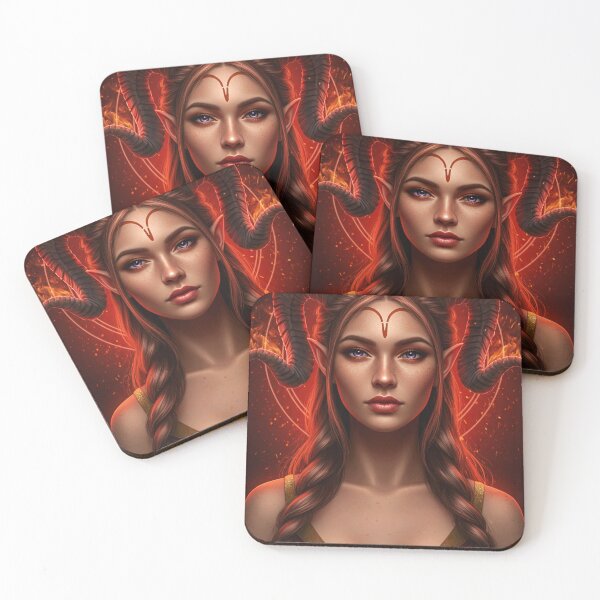 Item preview, Aries Goddess – Fiery Zodiac Art designed and sold by Neuroscribble.