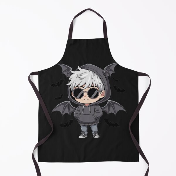 Item preview, Chibi Anime Bat Boy with White Hair | Kawaii Spooky Cartoon Design designed and sold by ColorSplash123.