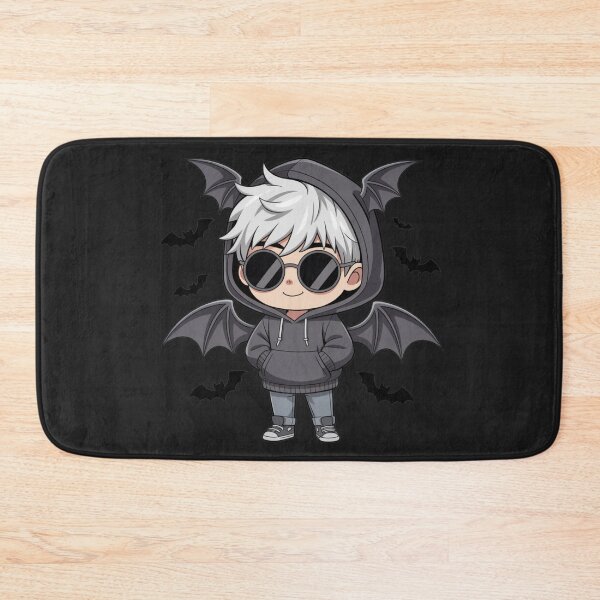 Item preview, Chibi Anime Bat Boy with White Hair | Kawaii Spooky Cartoon Design designed and sold by ColorSplash123.