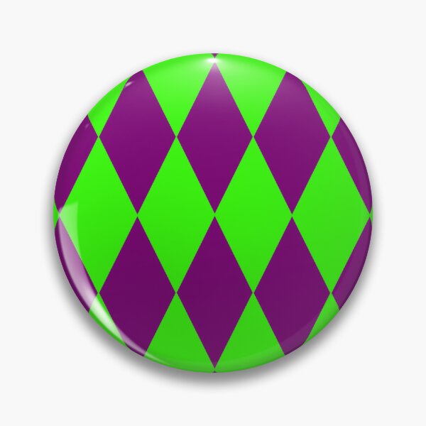 Item preview, Purple Green Harlequin Diamonds Checkers Design  designed and sold by PatternTitan.