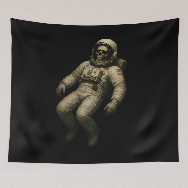 Item preview, Cosmic Skull Explorer – Neon Astronaut on Alien Planet designed and sold by WinkWild.