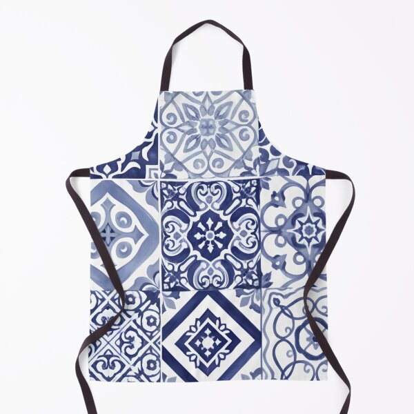 Item preview, Blue Mosaic Tile Pattern Art designed and sold by 0606PM.