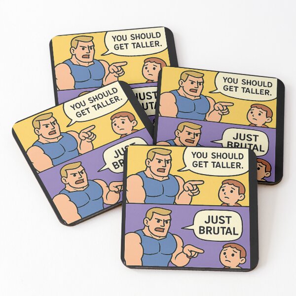 Item preview, Just Brutal - Looksmaxxing Meme Comic designed and sold by Adamarrington.