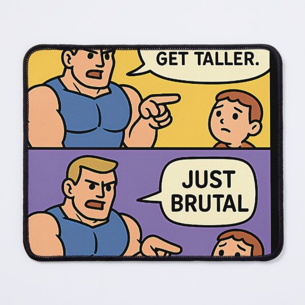 Item preview, Just Brutal - Looksmaxxing Meme Comic designed and sold by Adamarrington.