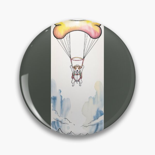 Item preview, Adorable Dog Parachuting With Bone Adventure Art By Merch, Limited Edition designed and sold by HERIBERTOMARTHA.