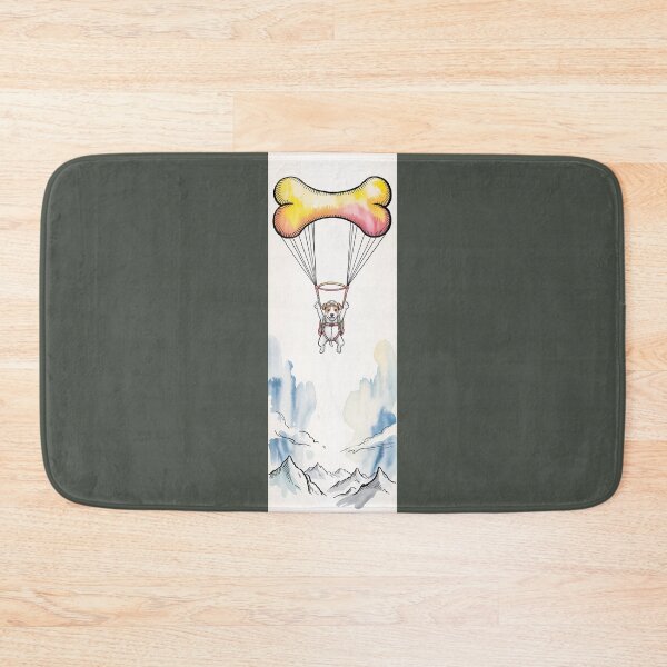 Item preview, Adorable Dog Parachuting With Bone Adventure Art By Merch, Limited Edition designed and sold by HERIBERTOMARTHA.