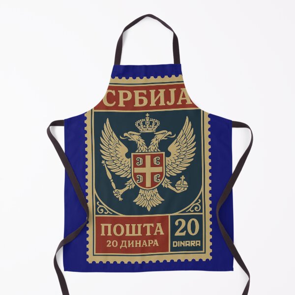 Item preview, Vintage Serbia Postage Stamp | Double-Headed Eagle Coat of Arms Design designed and sold by Travellerz.