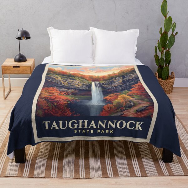 Item preview, A Vintage Illustration of Taughannock Falls State Park - New York  designed and sold by GoodOldVintage.