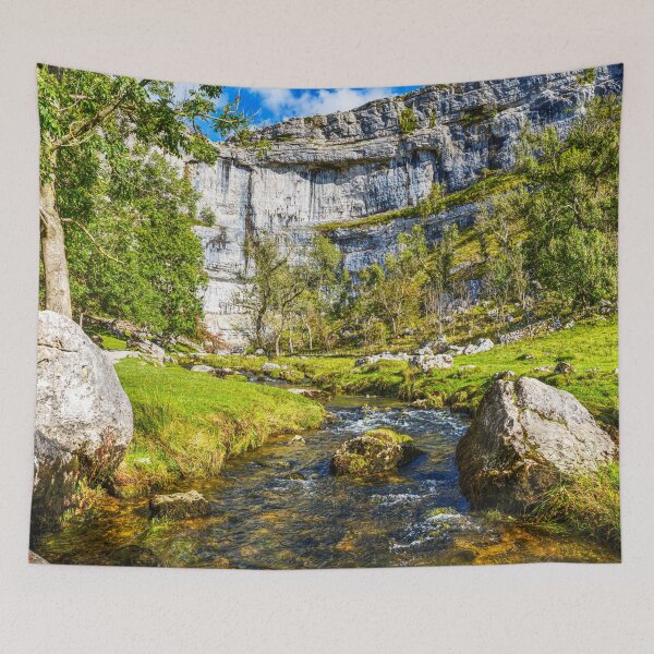 Item preview, Malham Cove, Serene Limestone Cliff Landscape designed and sold by Paul Thompson Photography.