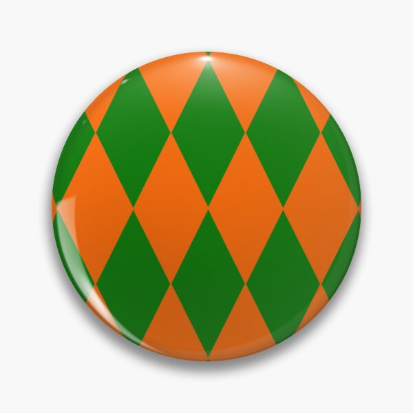 Item preview, Orange Green Harlequin Diamonds Checkers Design  designed and sold by PatternTitan.