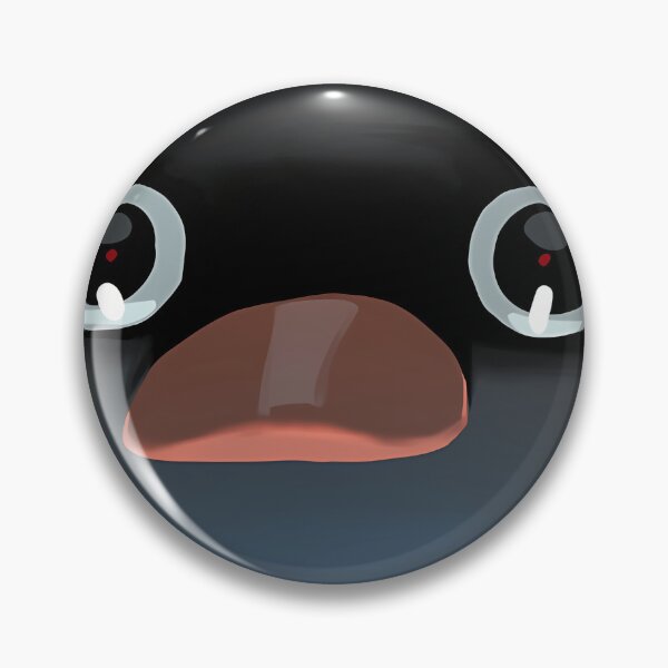 Item preview,  Terrified Pingu Meme (Coral Pink Bg) designed and sold by Adamarrington.