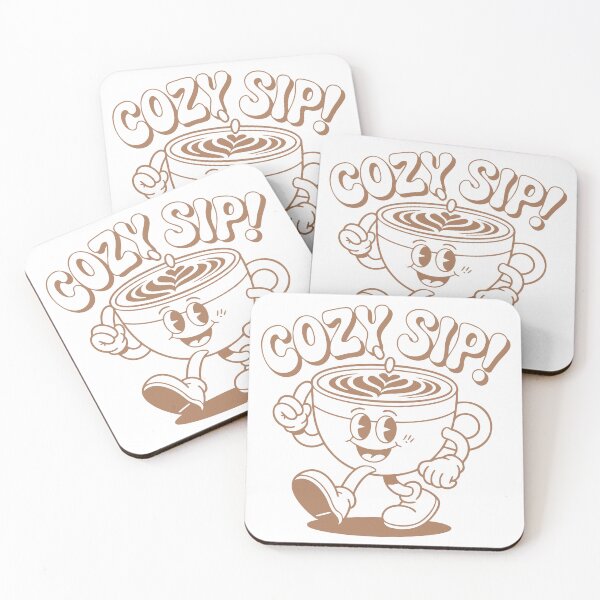 Item preview, Oat Latte – Cozy Sip Retro Rubber Style Animation designed and sold by Mdozet.