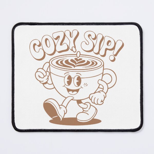 Item preview, Oat Latte – Cozy Sip Retro Rubber Style Animation designed and sold by Mdozet.