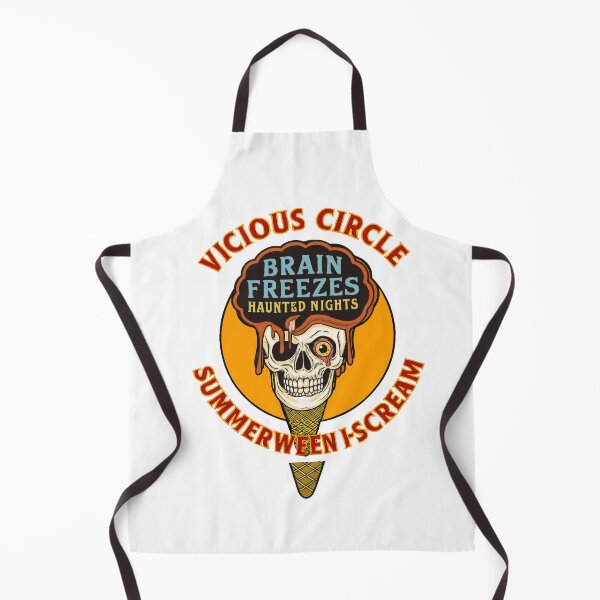 Item preview, Summerween I-Scream – Skull Brain Freezes – Haunted Ice Cream Halloween Classic T-Shirt designed and sold by inkfluenceart.