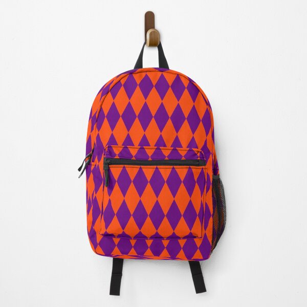 Item preview, Orange Purple Harlequin Diamonds Checkers Design designed and sold by PatternTitan.