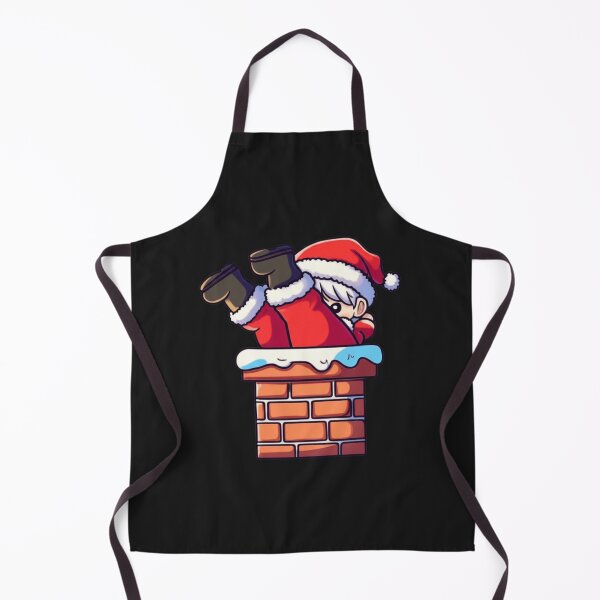 Item preview, Funny Chibi Anime Boy Stuck in Chimney as Santa | Kawaii Christmas Cartoon Design designed and sold by ColorSplash123.