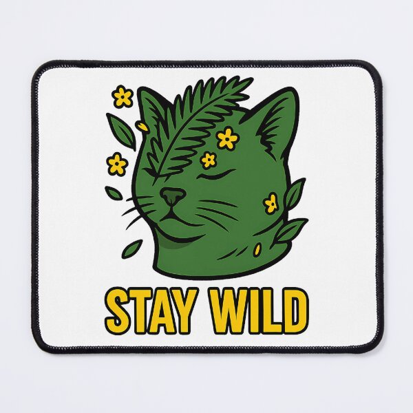 Item preview, Cat stay wild designed and sold by witgarage.