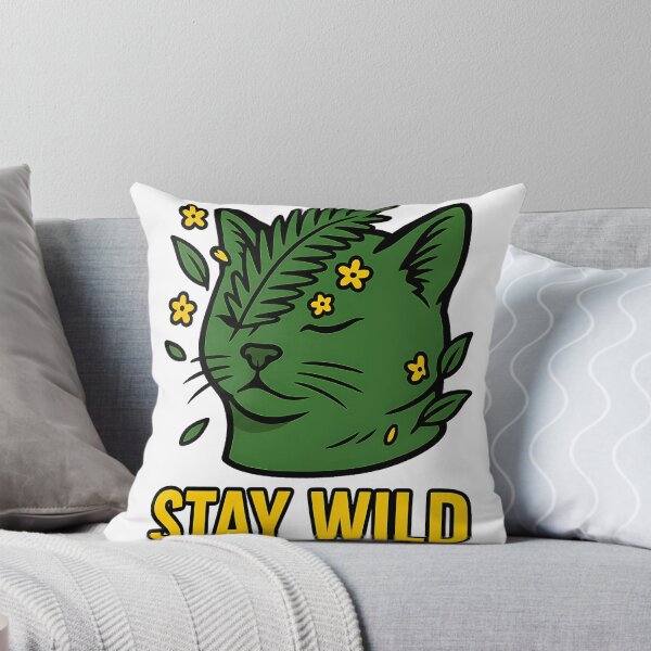 Item preview, Cat stay wild designed and sold by witgarage.