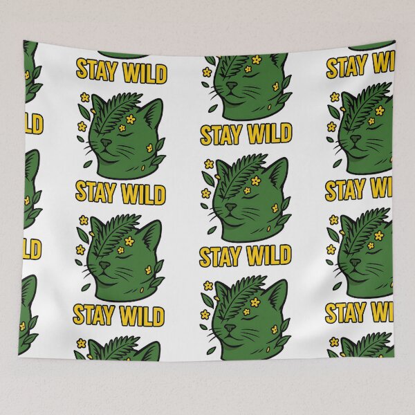 Item preview, Cat stay wild designed and sold by witgarage.