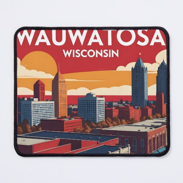 Item preview, Wauwatosa Wisconsin 1950s USA Vintage Travel Tourism designed and sold by TravelersGems.