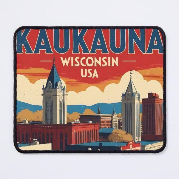 Item preview, Kaukauna Wisconsin 1950s USA Vintage Travel Tourism designed and sold by TravelersGems.