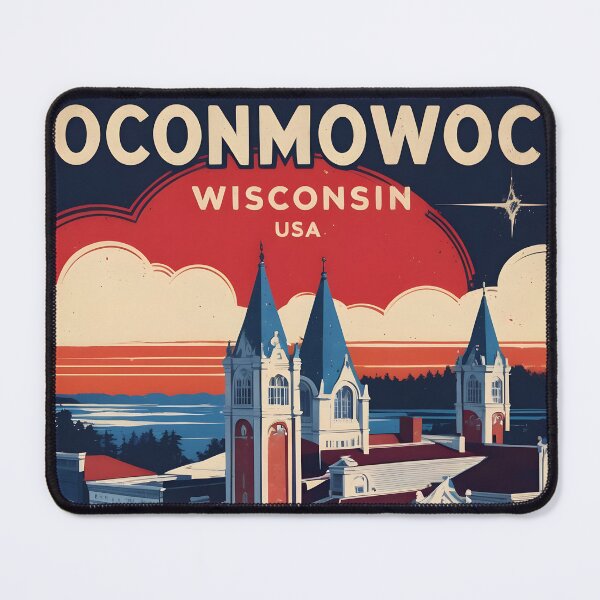 Item preview, Oconmowoc Wisconsin 1950s USA Vintage Travel Tourism designed and sold by TravelersGems.