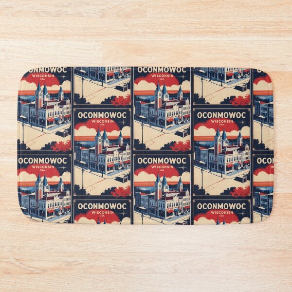 Item preview, Oconmowoc Wisconsin 1950s USA Vintage Travel Tourism designed and sold by TravelersGems.