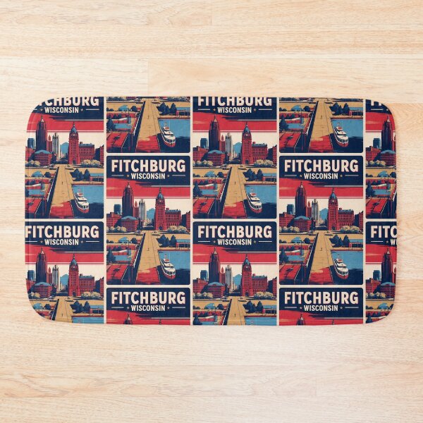 Item preview, Fitchburg Wisconsin 1950s USA Vintage Travel Tourism designed and sold by TravelersGems.