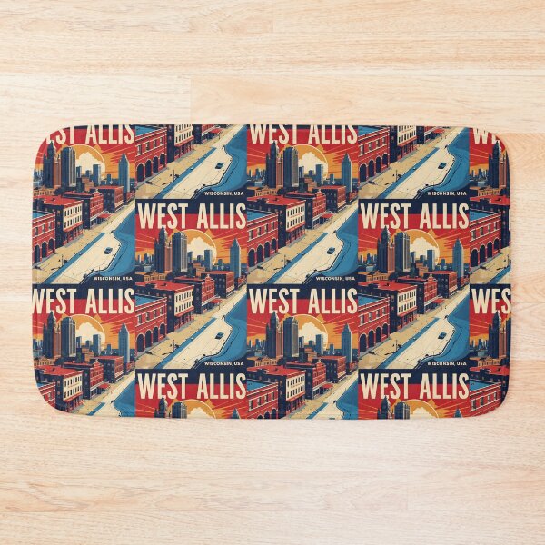 Item preview, West Allis Wisconsin 1950s USA Vintage Travel Tourism designed and sold by TravelersGems.