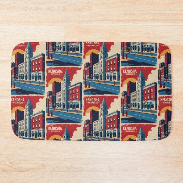 Item preview, Kenosha Wisconsin 1950s USA Vintage Travel Tourism designed and sold by TravelersGems.