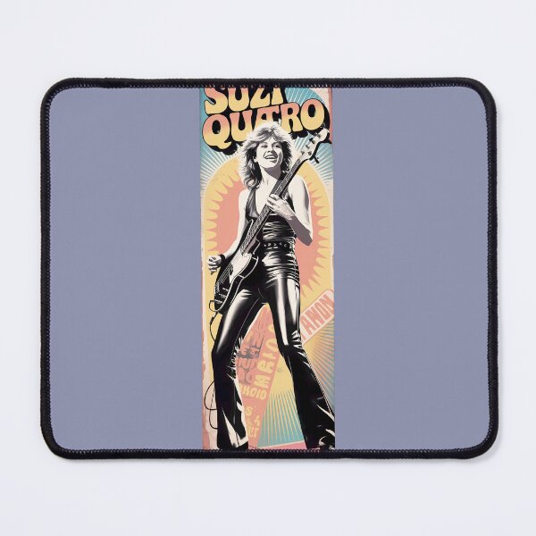 Item preview, Rock Legend Suzi Quatro Retro Bass Guitarist Art By Merch, Limited Edition designed and sold by HERIBERTOMARTHA.