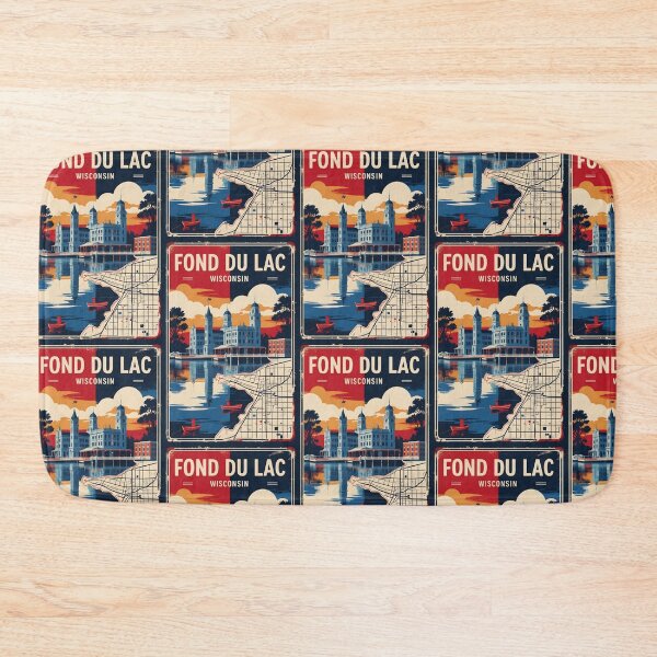 Item preview, Fond Du Lac Wisconsin 1950s USA Vintage Travel Tourism designed and sold by TravelersGems.
