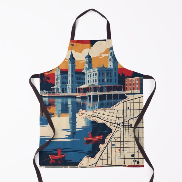 Item preview, Fond Du Lac Wisconsin 1950s USA Vintage Travel Tourism designed and sold by TravelersGems.