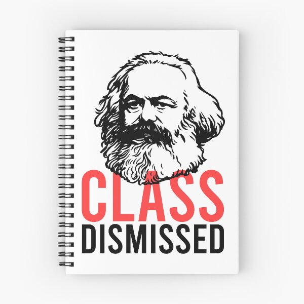 Aperçu de l'œuvre Classe renvoyée Karl Marx Citation drôle et sarcastique sur le socialisme et l'anticapitalisme créée et vendue par kolshi-shop.