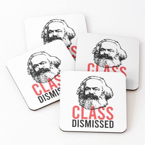Item preview, Class Dismissed Karl Marx Funny Sarcastic Socialism Anti Capitalist Quote designed and sold by kolshi-shop.