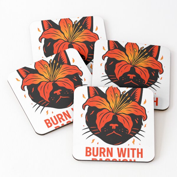 Item preview, Cat burn with passion  designed and sold by witgarage.
