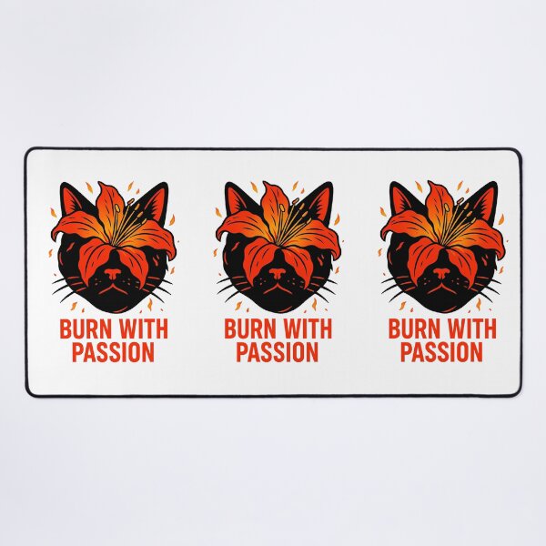 Item preview, Cat burn with passion  designed and sold by witgarage.