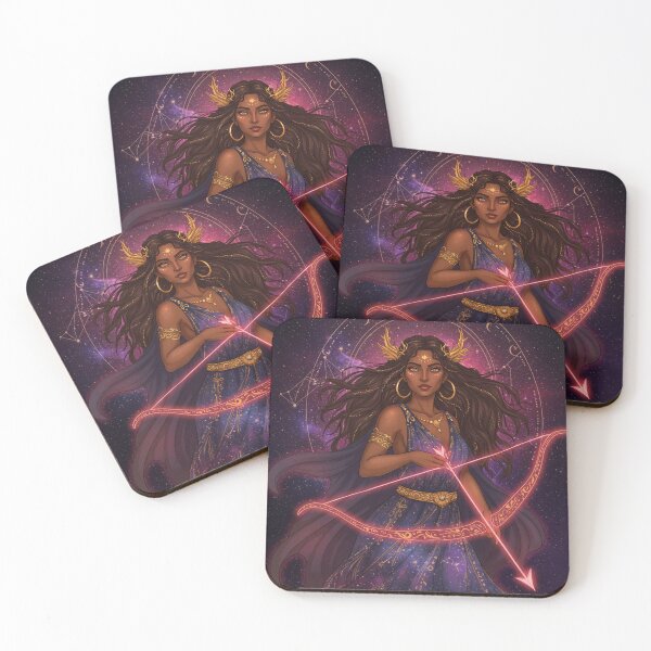 Item preview, Sagittarius Goddess – Cosmic Archer Zodiac Art designed and sold by Neuroscribble.