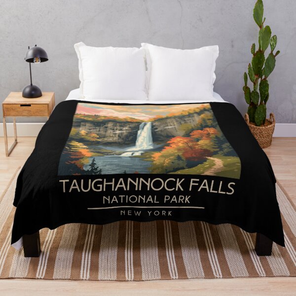 Item preview, A Vintage Illustration of Taughannock Falls State Park - New York  designed and sold by GoodOldVintage.