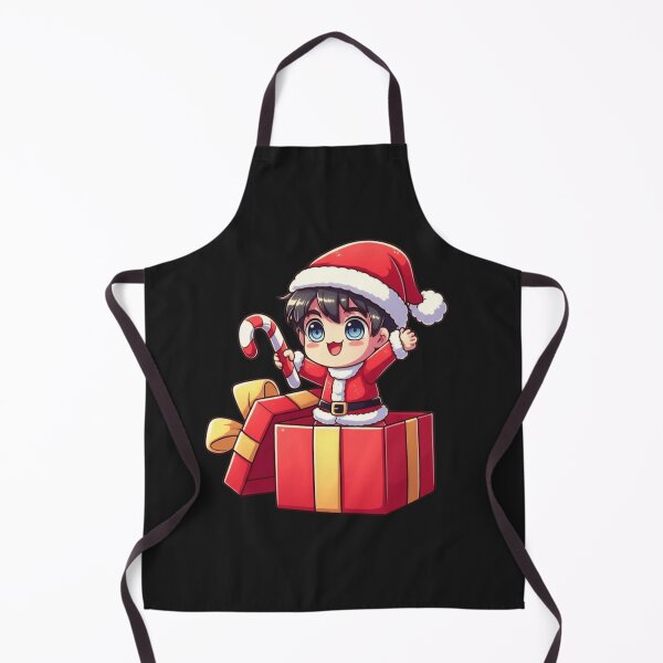 Item preview, Funny Chibi Anime Boy Popping Out of Christmas Gift Box | Kawaii Holiday Cartoon Design designed and sold by ColorSplash123.