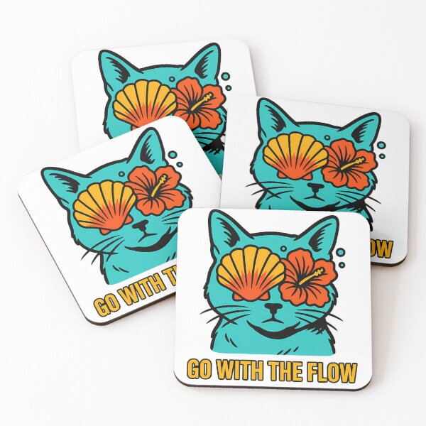 Item preview, Cat go with the flow designed and sold by witgarage.