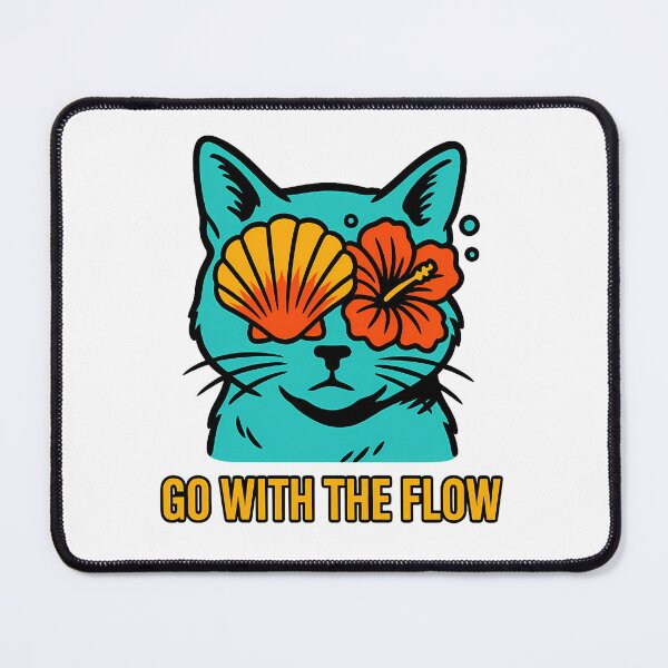 Item preview, Cat go with the flow designed and sold by witgarage.