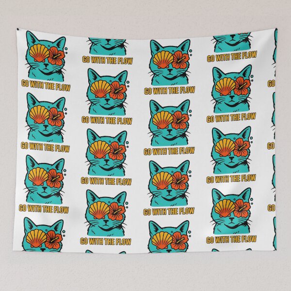 Item preview, Cat go with the flow designed and sold by witgarage.