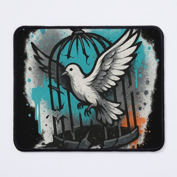 Item preview, Caged Freedom – Breaking Free Graffiti Tee designed and sold by PastimeMastery.