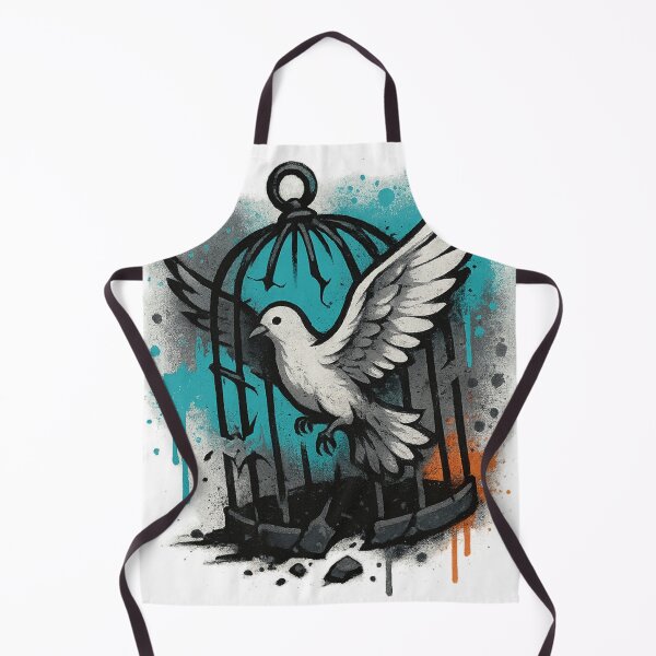 Item preview, Caged Freedom – Breaking Free Graffiti Tee designed and sold by PastimeMastery.