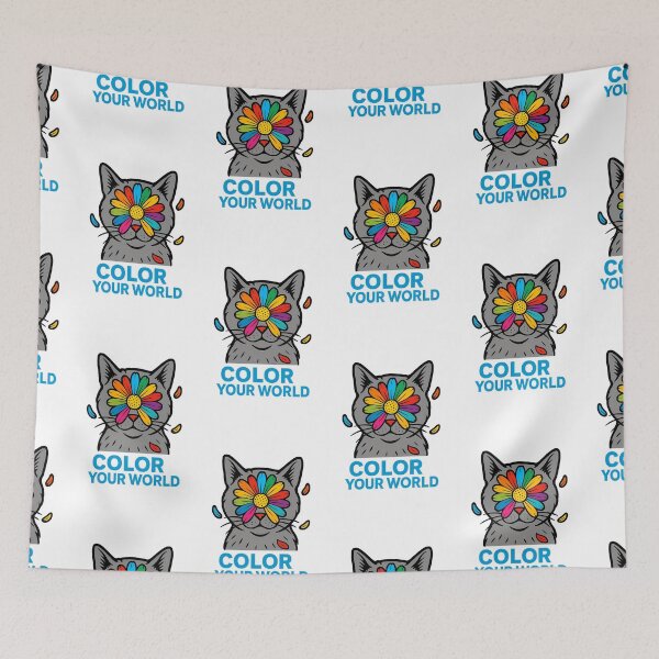 Item preview, Cat  color your world  designed and sold by witgarage.