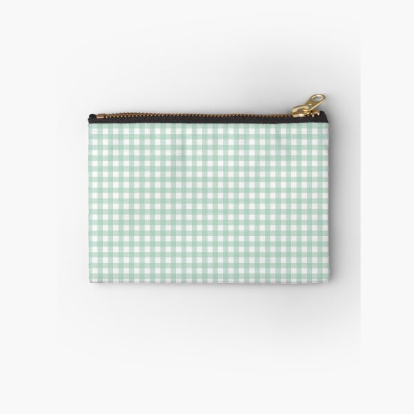 Item preview, Light mint green gingham pattern designed and sold by Karf  ..