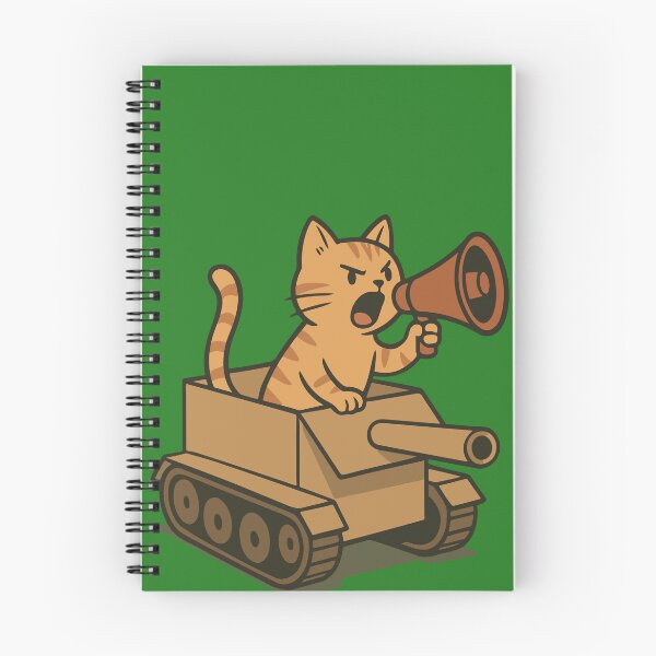 Item preview, Angry Cat Commander in a Tank | Silly Paws Studio designed and sold by SillyPawsStudio.
