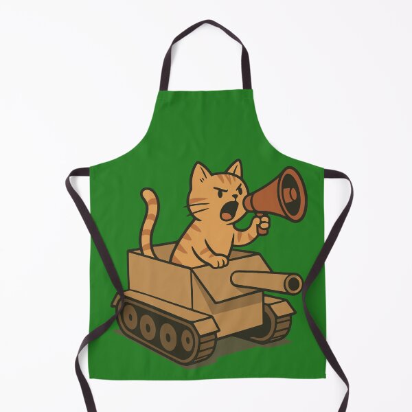 Item preview, Angry Cat Commander in a Tank | Silly Paws Studio designed and sold by SillyPawsStudio.